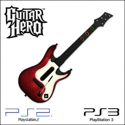 תמונה של גיטרה אלחוטית מקורית PS3 Guitar Hero 5 מחודשת