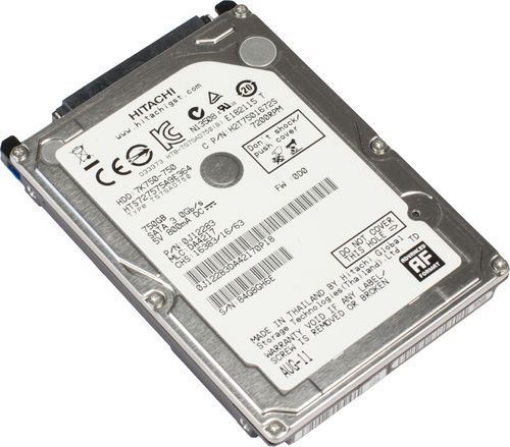 תמונה של דיסק קשיח לנייד Hitachi 500 GB HDD Hard Drive 2.5" SATA 5400RPM 5K750-500
