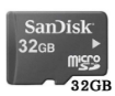 תמונה של כרטיס SanDisk Micro SD 32GB ללא