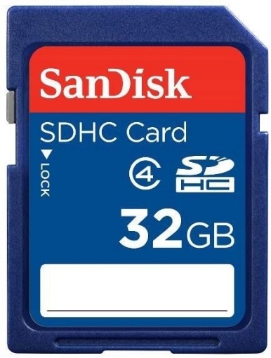 תמונה של כרטיס SanDisk SD HC  32GB