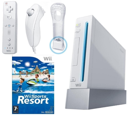 תמונה של קונסולת Nintendo Wii  Sport resort PAL  קורא  צרובים מתקליטורים +USB