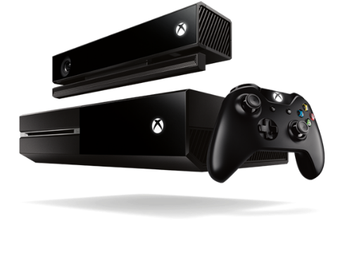 תמונה של קונסולת Xbox One עם חיישן Kinect ומשחק Dance Central Spotlight