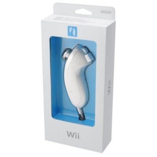 תמונה של בקר Nunchuk תואם ל-Nintendo Wii בצבע לבן