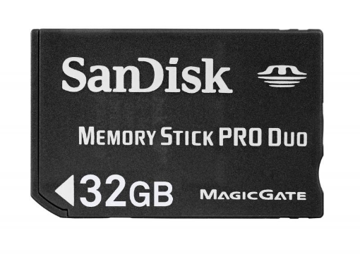 תמונה של כרטיס SanDisk Memory stick PRO Duo  32GB