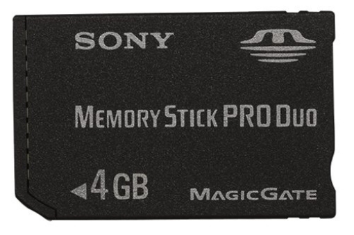 תמונה של כרטיס זיכרון Sony Memory Stick PRO Duo™ 4GB