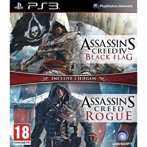 תמונה של PS3 ASSASSINS CREED BLACK FLAG + ROGUE DOUBLE PACK