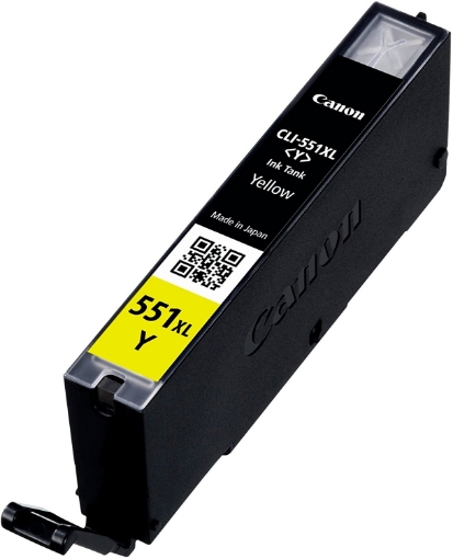 תמונה של Canon Cli-551xl High Capacity Ink Cartridge, Yellow - CLI551Y XL
