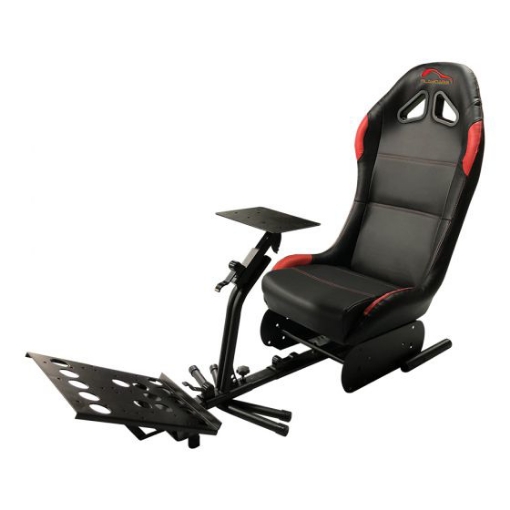 תמונה של מושב מירוצים PLAYGAME MPS5 שחור-אדום