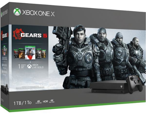 תמונה של קונסולה Xbox One X 1TB + Gears of War 2+3+5+Ultimate