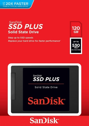 תמונה של דיסק SAN DISK SSD 120GB PLUS SATA III