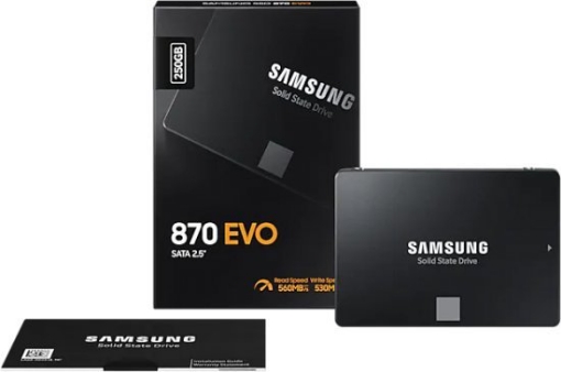 תמונה של דיסק SAMSUNG EVO870 250GB 2.5 SSD SATA III