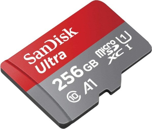 תמונה של כרטיס זיכרון SanDisk 256GB microSD SDHC UHS
