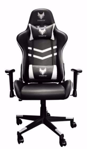תמונה של מושב\כיסא גיימינג מקצועי GT EXTREME SPARKFOX לבן\שחור