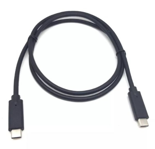 תמונה של כבל טעינה ונתונים Type-C To Type-C USB 3.1 10G 1M Black
