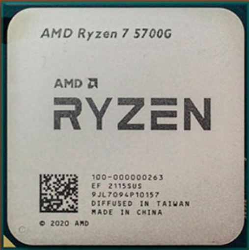 תמונה של מעבד AMD Ryzen 7 5700G Tray 8Cores 16 Threads Vega 8 GPU