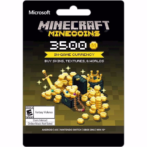 תמונה של קוד דיגיטלי מיין קוינס מיינקראפט Minecraft - 3500 Minecoins