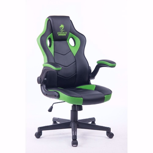 תמונה של כסא גיימינג מדגם Dragon COMBAT XL שחור / ירוק