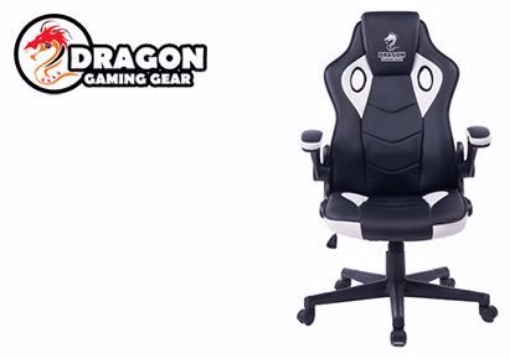 תמונה של כסא גיימינג מדגם Dragon COMBAT XL שחור / לבן