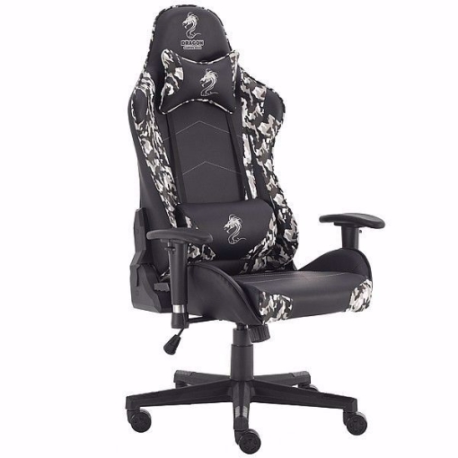 תמונה של כסא גיימינג מדגם  Dragon Gladiator  שחור \  הסוואה