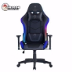 תמונה של כסא גיימינג מדגם Dragon Space עם תאורת RGB שחור\אפור