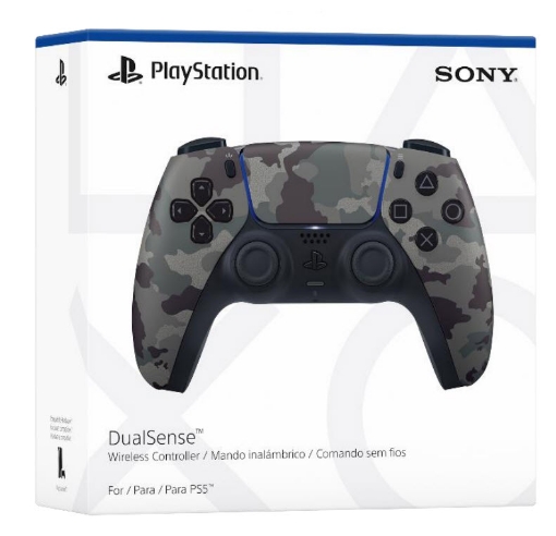תמונה של שלט לסוני 5 מקורי שחור DualSense Wireless Controller for PS5 אחריות ישפאר בקר ה- 5 PlayStation הרשמי בצבע אפור הסוואה