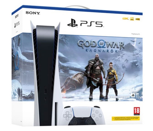 תמונה של קונסולה Sony PlayStation Bluray 5 825GB  God Of War Ragnarok - אחריות היבואן הרשמי