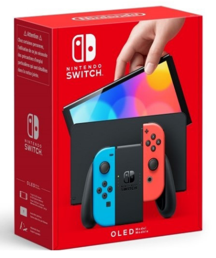 תמונה של Nintendo Switch OLED Neon Red Blue קונסולת נינטנדו סוויץ' אולד צבעוני