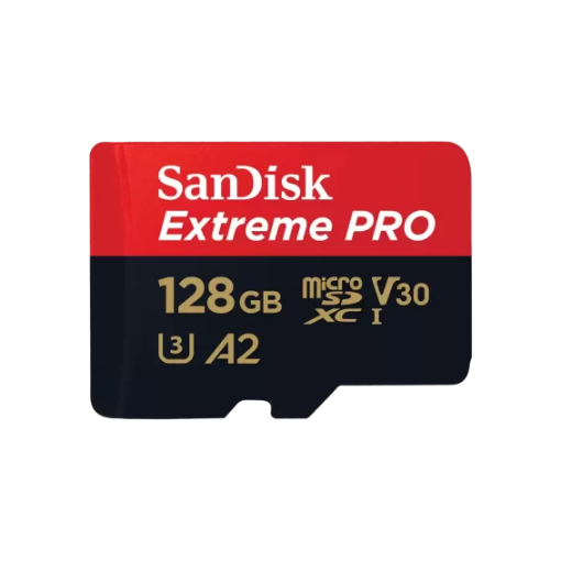 תמונה של כרטיס זיכרון SanDisk Extreme Pro A2 microSDXC 4K – בנפח 128G