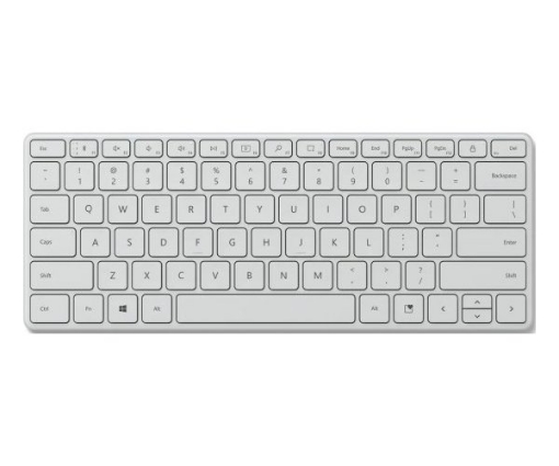 תמונה של מקלדת אלחוטית Microsoft Bluetooth Compact Keyboard Grey