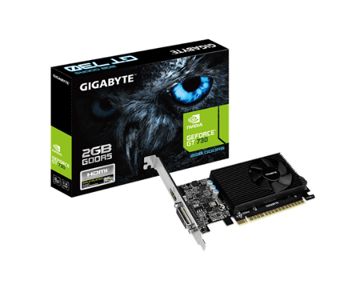 תמונה של כרטיס מסך GIGABYTE GT730 2GB DDR5 LOW PROFILE