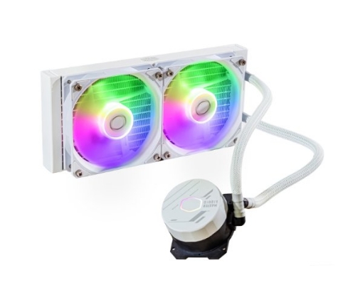 תמונה של קירור נוזלי Cooler Master MB240 L CORE White ARGB 2X120