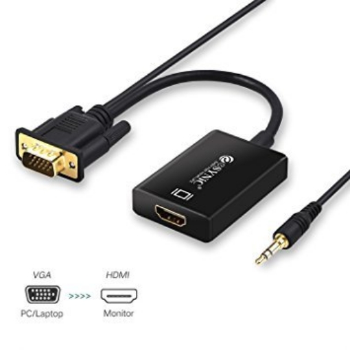 תמונה של מתאם VGA to HDMI Converter With Audio USB-power