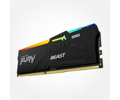 תמונה של זכרון לנייח Kingston Fury Beast RGB 32GB DDR5 5200Mhz C40