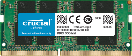 תמונה של זכרון לנייד Crucial DDR4 16GB 3200Mhz So-Dim C22 1.2V