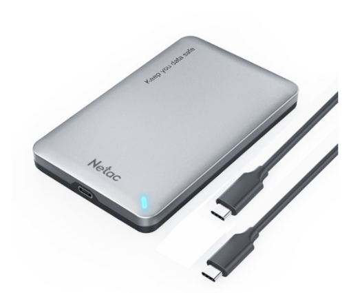 תמונה של קופסא חיצונית Netac USB Type-C 2.5 Inch SATA HDD Case