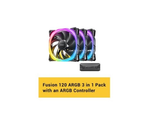 תמונה של מאוררים למארז Antec Fusion 120mm ARGB 3PACK Fan And Conntroller