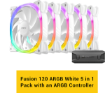 תמונה של מאוררים למארז Antec Fusion 120mm ARGB 5 PACK Fan And Conntroller