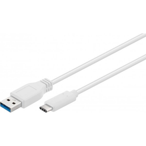 תמונה של כבל USB Type C To USB3.0 M/M White Cable 1.0m