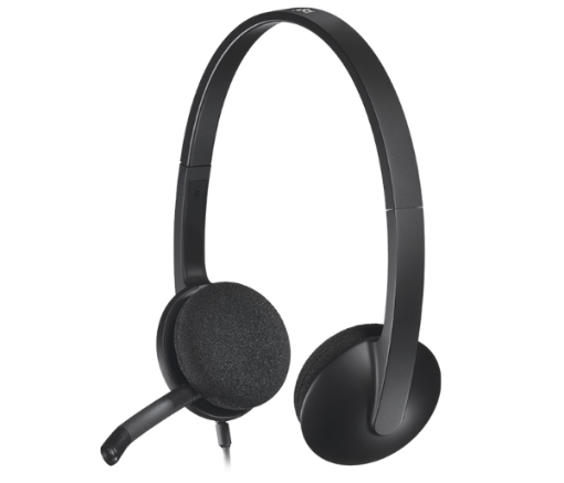 תמונה של אוזניות Logitech USB Headset H340 With Microphone