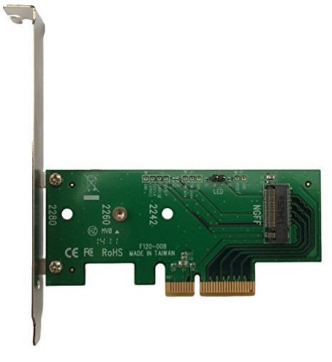 תמונה של מתאם Lycom PCIe 3.0 x4 to PCIe M.2 NGFF Adapter