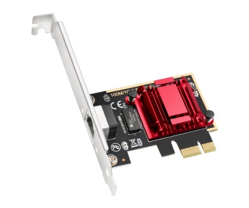 תמונה של כ.רשת פנימי לנייח Cudy PE25 2.5Gbits PCI-E Nework Adapter LP