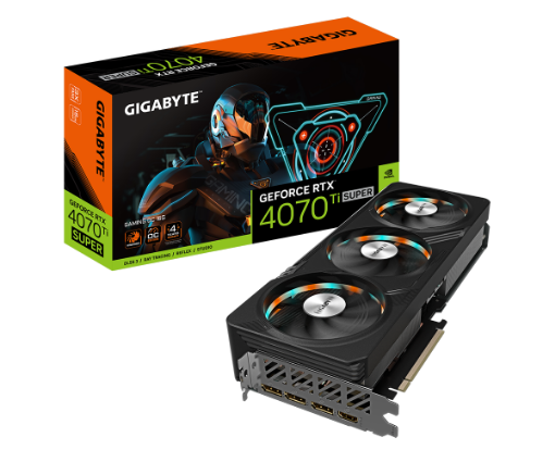 תמונה של כרטיס מסך Gigabyte GeForce RTX 4070 Ti SUPER GAMING OC 16GB