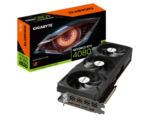 תמונה של כרטיס מסך Gigabyte GeForce RTX 4080 SUPER WINDFORCE V2 16GB