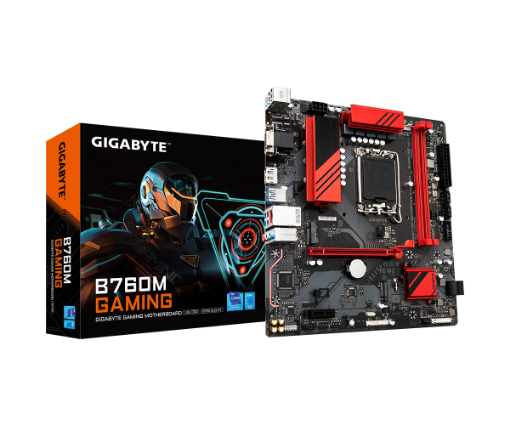 תמונה של לוח אינטל דורות 12-14 Gigabyte B760M GAMING DDR5 2.5GB LAN Type-C