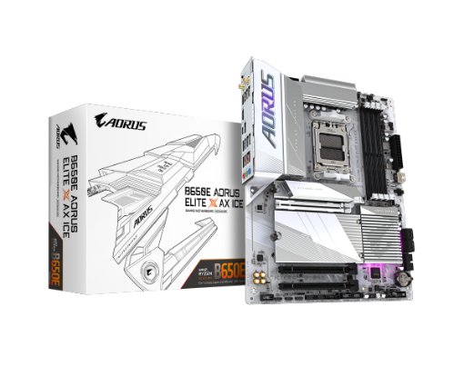 תמונה של לוח אם Gigabyte B650E A ELITE X AX ICE ATX AM5 DDR5 WIFI BT White