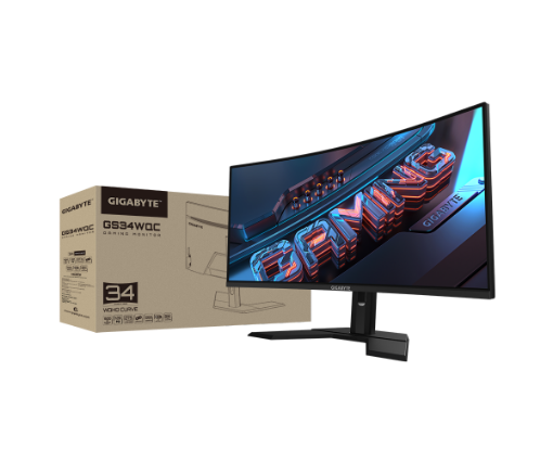 תמונה של מסך גיימינג Gigabyte GS34WQC WQHD VA 135Hz 1Ms Curved HDR Ready