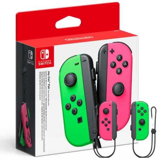 תמונה של Nintendo Switch JoyCons Green/Pink יבוא נינטנדו