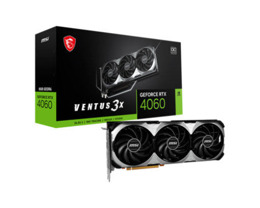 תמונה של כרטיס מסך MSI GeForce RTX 4060 VENTUS 3X  8G OC