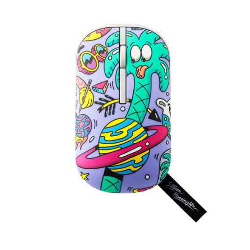 תמונה של ASUS Marshmallow Mouse MD100 Steven Harrington Edition / BT 5 / 2.4GHz / Fun Palm Tree Caricature