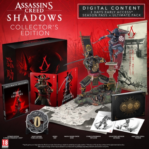 תמונה של PS5 ASSASSINS CREED  SHADOWS COLLECTOR EDITION הזמנה מוקדמת